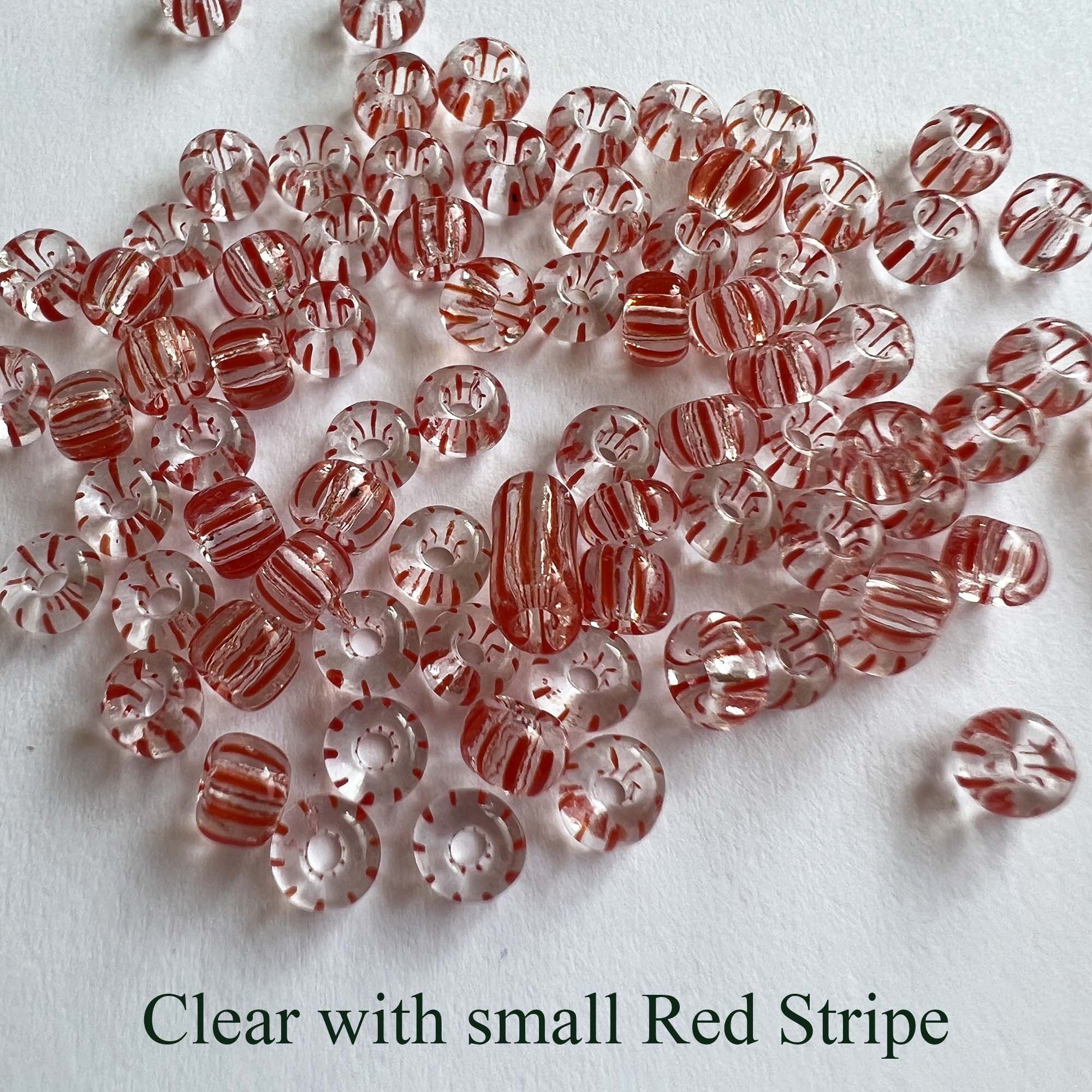 Striped Seed Beads 6/0 Small Stripe 20g Bag choose color – Bead Me