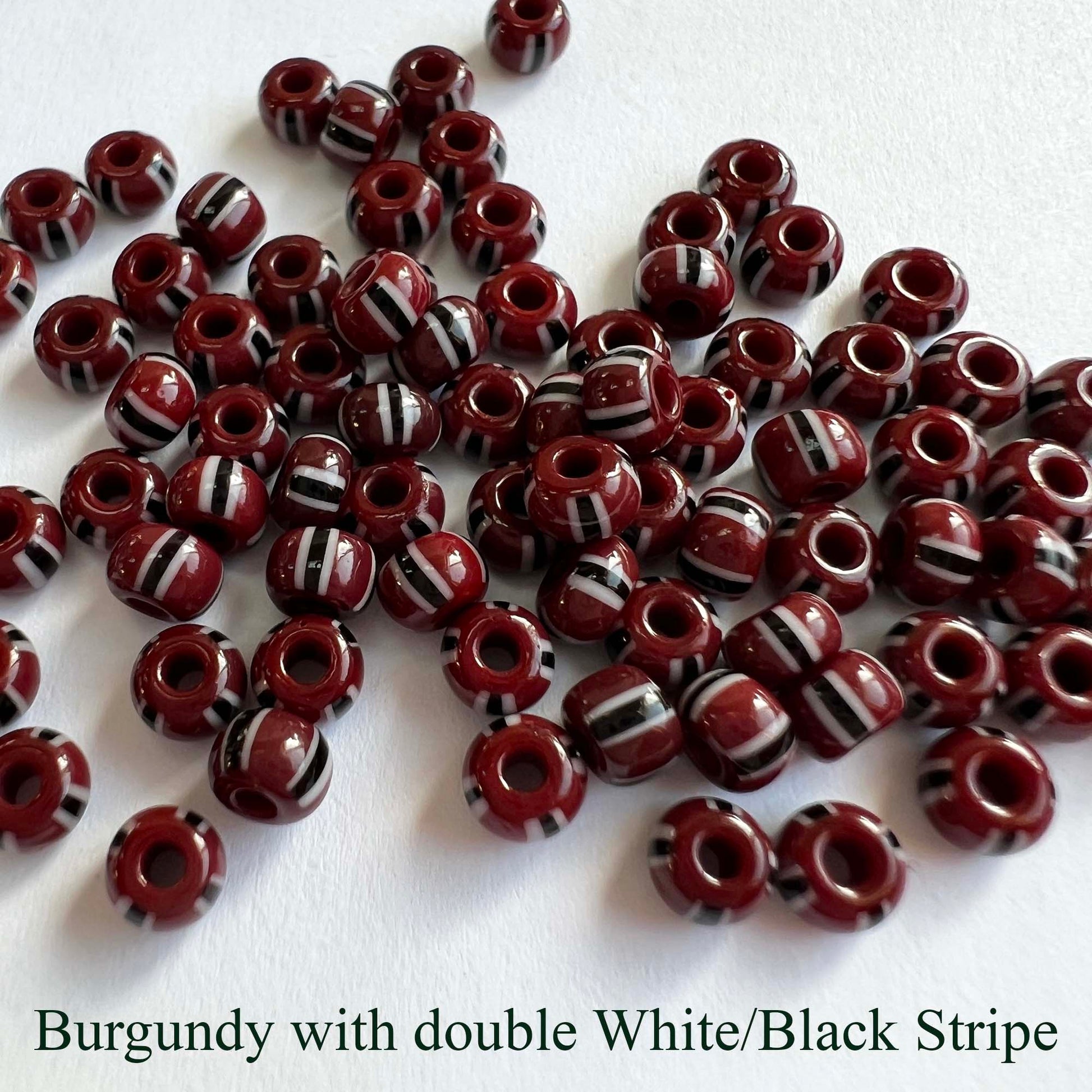 Striped Seed Beads 6/0 Double Stripe and 2 Tone 20gm Choose Color – Bead Me  A Story
