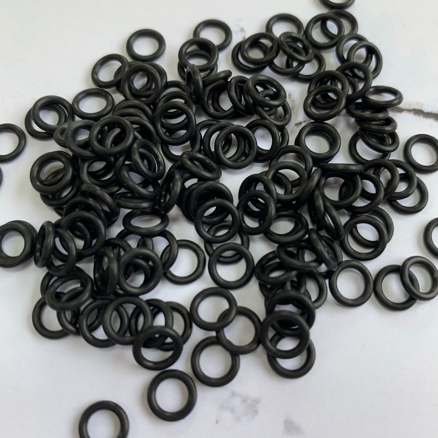 6.6mm Rubber O-Rings (ID: 3.5mm) - Black