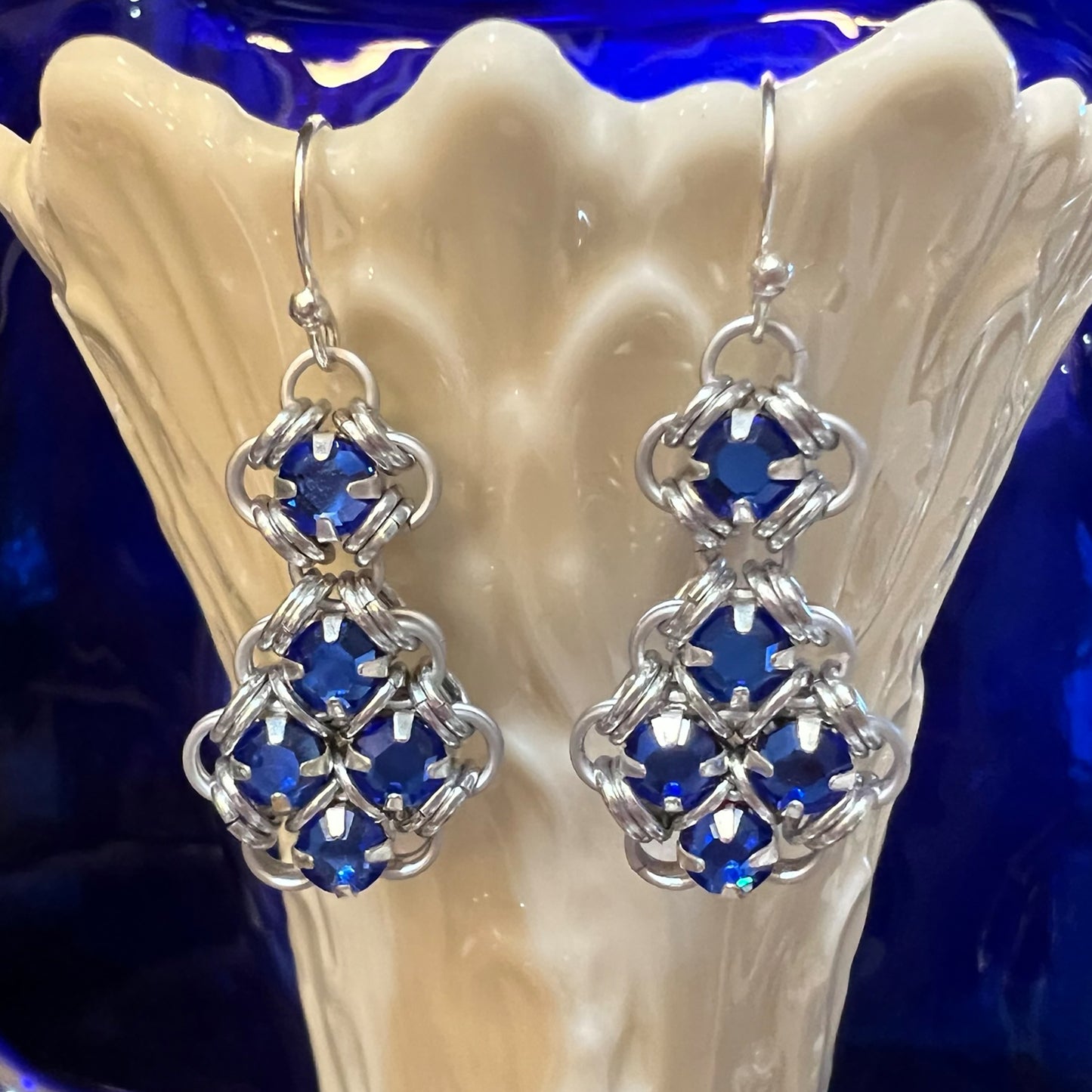 Back to Back Bling Rhinestone Earrings Kit & Video Class - choose color