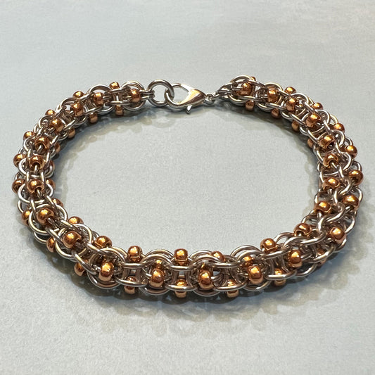 Captive 2 in 1 Beaded Chain Kit & Video Class - Silver & Rose Gold