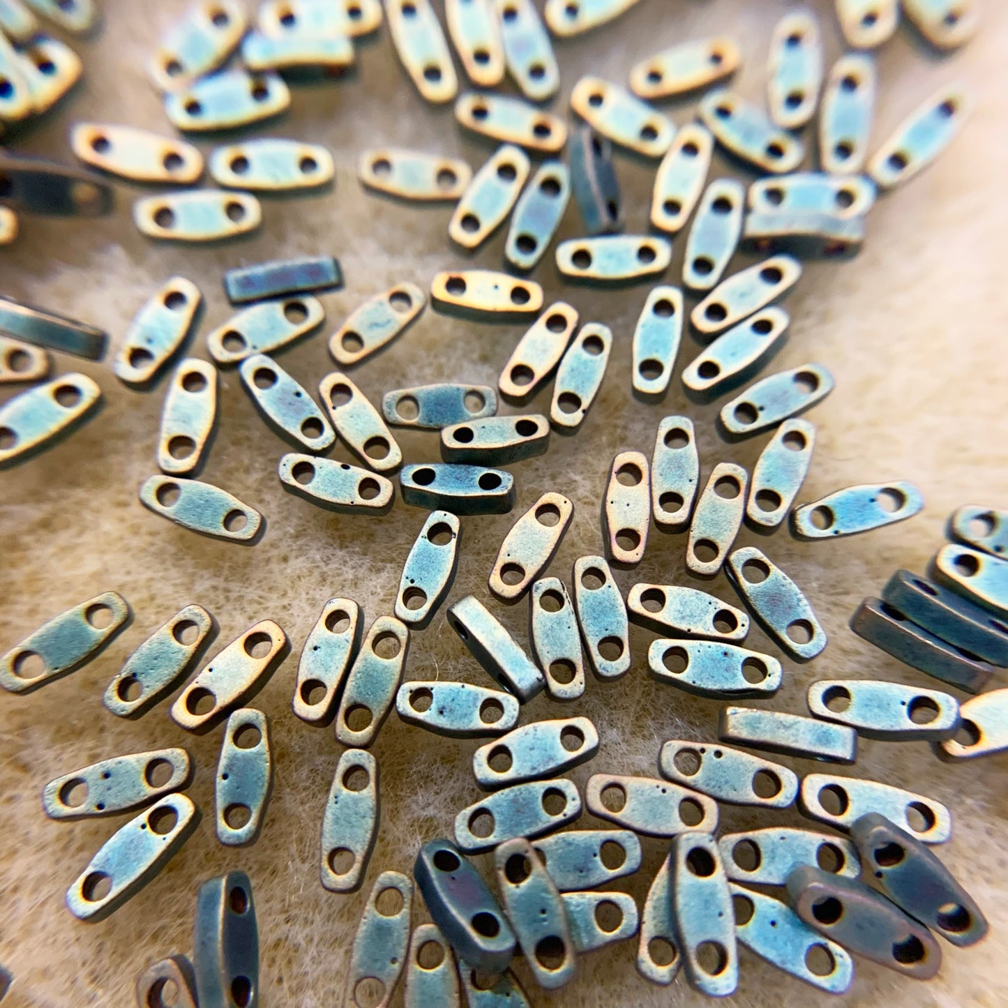 Miyuki Quarter Tila Seed Beads (2 Holes) - choose color 5 grams